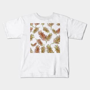 Australian Native themed Floral Fashion Print Kids T-Shirt